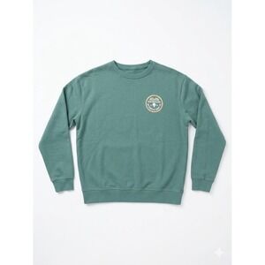 Matsumoto Shaved Ice Pullover Mens Green Sz M Surf Haleiwa Hawaii Terry Fleece